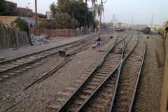 Train station Al Wasta in Egypt