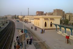 Train station Al Wasta in Egypt