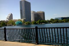 Lake in the center of Orlando, Florida, USA