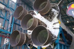 Saturn V First Stage Engines at Kennedy Space Center, Florida
