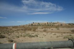 Desert Landscape on the road between Ouarzazate and Mhamid in Morocco
