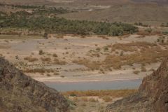Desert Landscape on the road between Ouarzazate and Mhamid in Morocco
