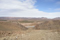 Desert Landscape on the road between Ouarzazate and Mhamid in Morocco