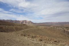 Desert Landscape on the road between Ouarzazate and Mhamid in Morocco