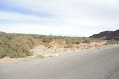Desert Landscape on the road between Ouarzazate and Mhamid in Morocco