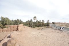 Desert Landscape on the road between Ouarzazate and Mhamid in Morocco
