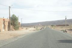 Desert Landscape on the road between Ouarzazate and Mhamid in Morocco