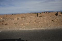 Desert Landscape on the road between Ouarzazate and Mhamid in Morocco