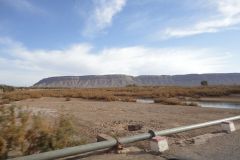 Desert Landscape on the road between Ouarzazate and Mhamid in Morocco