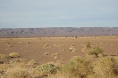 Desert Landscape on the road between Ouarzazate and Mhamid in Morocco