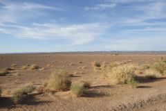 Desert Landscape on the road between Ouarzazate and Mhamid in Morocco