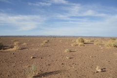 Desert Landscape on the road between Ouarzazate and Mhamid in Morocco