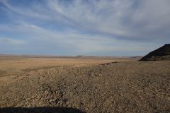 Desert Landscape on the road between Ouarzazate and Mhamid in Morocco