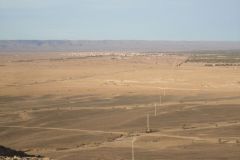 Desert Landscape on the road between Ouarzazate and Mhamid in Morocco