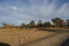 Desert Landscape on the road between Ouarzazate and Mhamid in Morocco