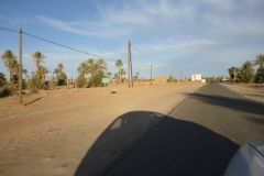 Desert Landscape on the road between Ouarzazate and Mhamid in Morocco