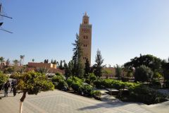 Koutoubia Mosque Garden View, Marrakesh
