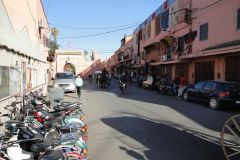 Street Life Near a Medina Gate in Marrakesh