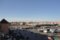 Jemaa el-Fnaa Square Panorama in Marrakesh