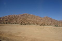 Landscape in the Anti Atlas on the way from Tafraoute to Taroudannt in Morocco.
