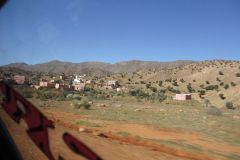 Landscape in the Anti Atlas on the way from Tafraoute to Taroudannt in Morocco.