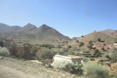 Landscape in the Anti Atlas on the way from Tafraoute to Taroudannt in Morocco.