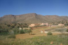 Landscape in the Anti Atlas on the way from Tafraoute to Taroudannt in Morocco.