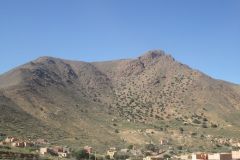 Landscape in the Anti Atlas on the way from Tafraoute to Taroudannt in Morocco.