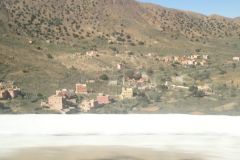 Landscape in the Anti Atlas on the way from Tafraoute to Taroudannt in Morocco.