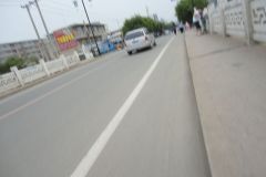 A street scene in Xingcheng, Liaoning, China