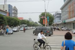 A street scene in Xingcheng, Liaoning, China