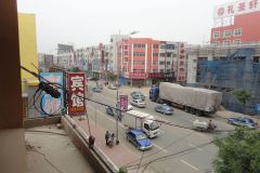 A street scene in Xingcheng, Liaoning, China