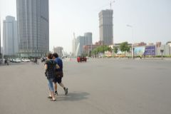 A street scene in Tianjin, China