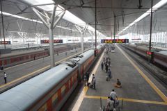 Inside the train station of Tianjin, China