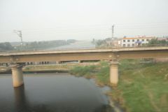 A scene outside the train between Tianjin and Jinan in China