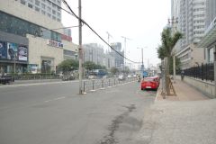 A scene outside the train between Tianjin and Jinan in China