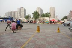 A street scene in Jinan, China