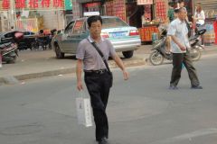 A street scene in Jinan, China