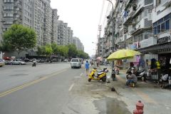 A street scene in Nanjing, China