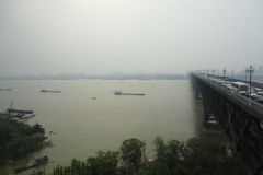 View from Nanjing Yangtze River Bridge in Nanjing, China