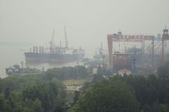 View from Nanjing Yangtze River Bridge in Nanjing, China
