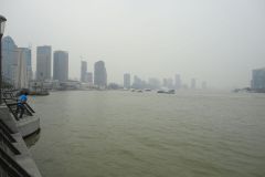 Huangpu River as seen from The Bund in Shanghai, China