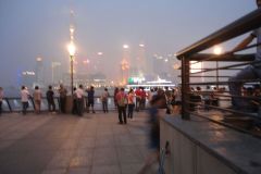 The Bund at night in Shanghai, China