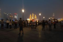 The Bund at night in Shanghai, China