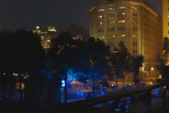 The Bund at night in Shanghai, China