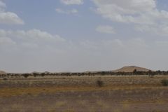Sahara desert landscape between Zagora and Merzouga, Morocco