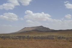Sahara desert landscape between Zagora and Merzouga, Morocco