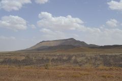Sahara desert landscape between Zagora and Merzouga, Morocco