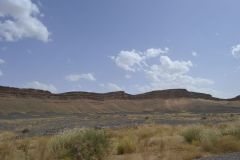 Sahara desert landscape between Zagora and Merzouga, Morocco