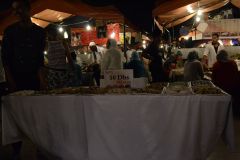 Food at the Jemaa el.Fnaa in Marrakech, Morocco
